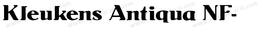 Kleukens Antiqua NF字体转换